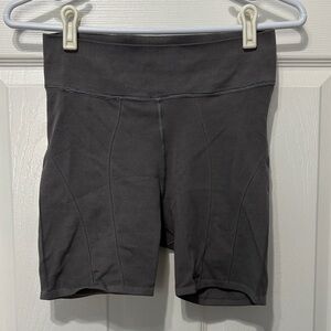 Free People Movement Women's Gray Biker Shorts